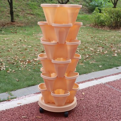 tall plastic flower pots